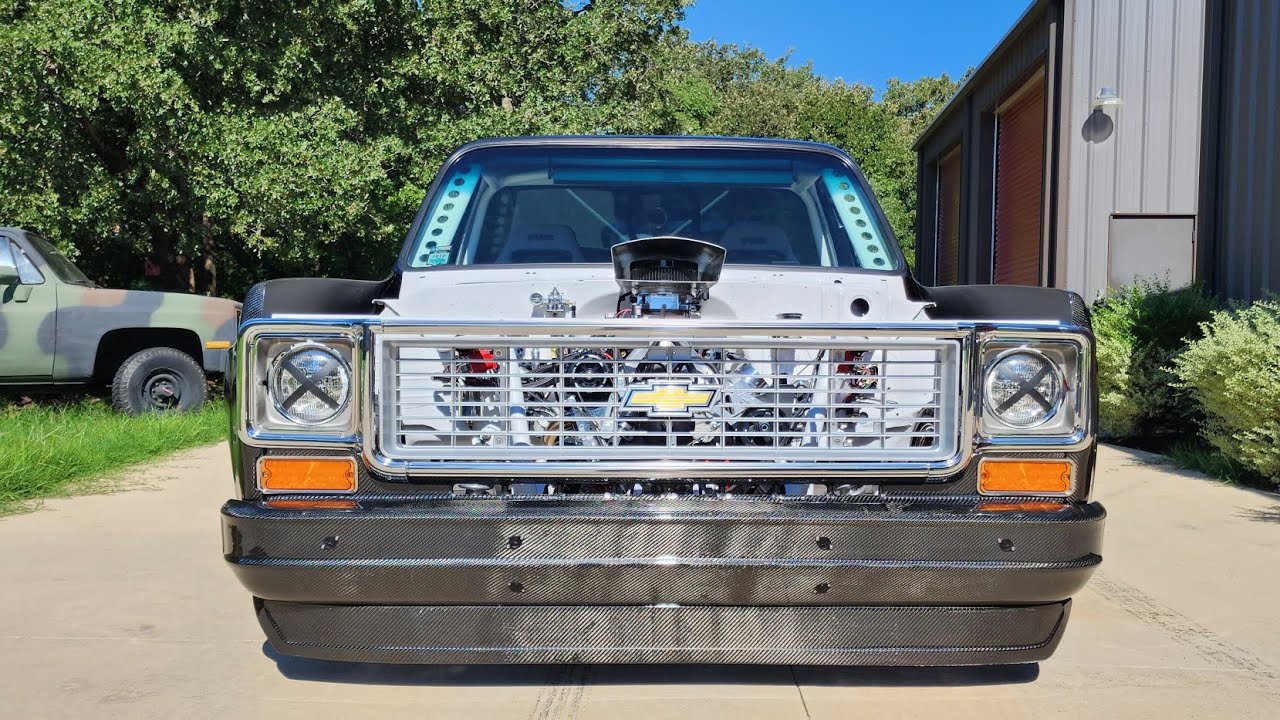Ruckus the carbon fiber widebody c10 gets decals in preparation for LS fest east!