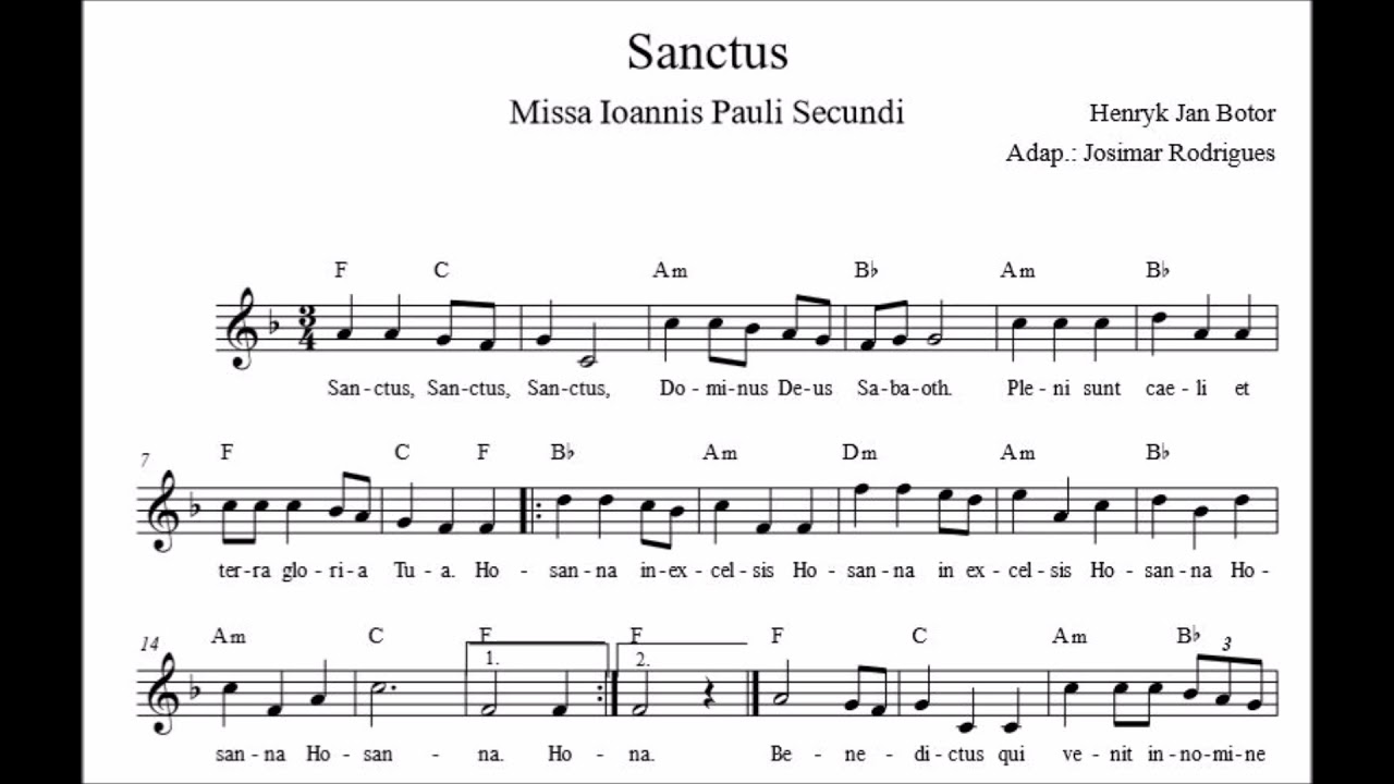 Sanctus - JMJ 2016 - órgão
