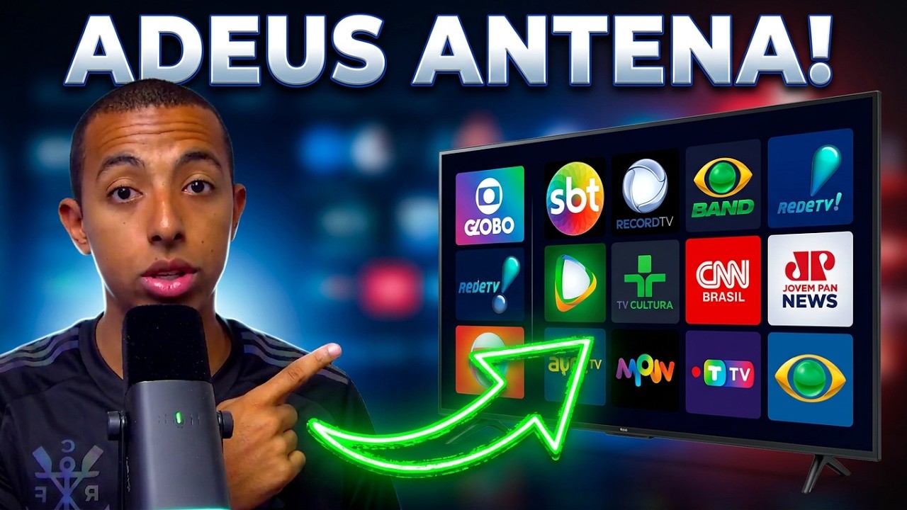5 APPS de Canais de TV Aberta Gratuitos Sem Antena! Via Internet!