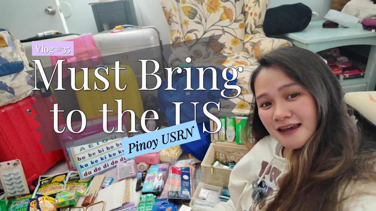 MUST BRING TO THE US PINOY USRN VLOG 35 RE UPLOAD