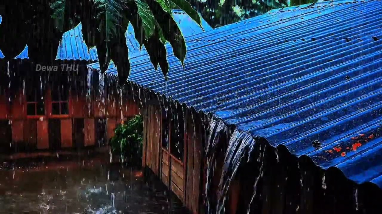 Rainy Night in a Cozy Forest Cabin 🌧️ Fireplace Ambience for Sleep & Relaxation