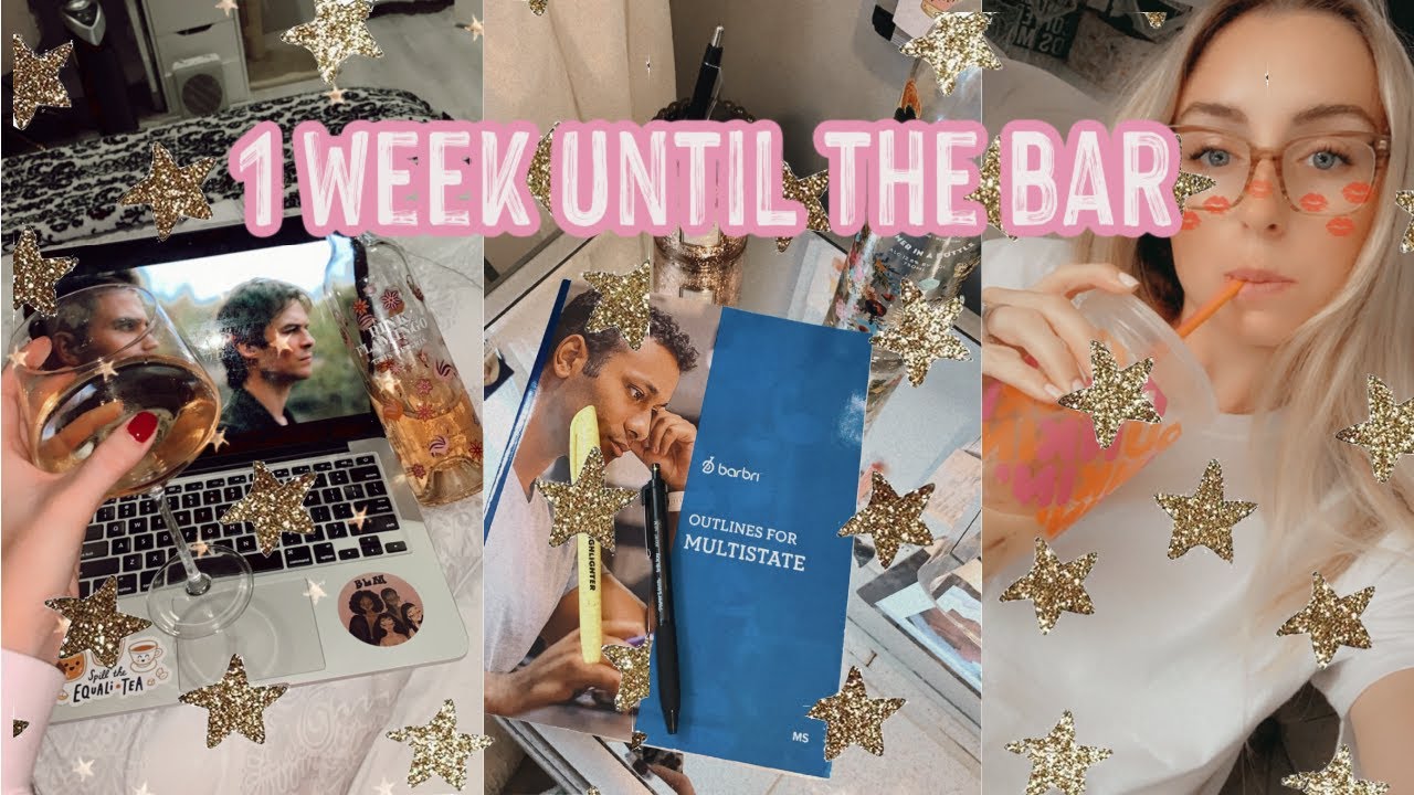 A WEEK UNTIL THE BAR EXAM! | DAY IN THE LIFE VLOG