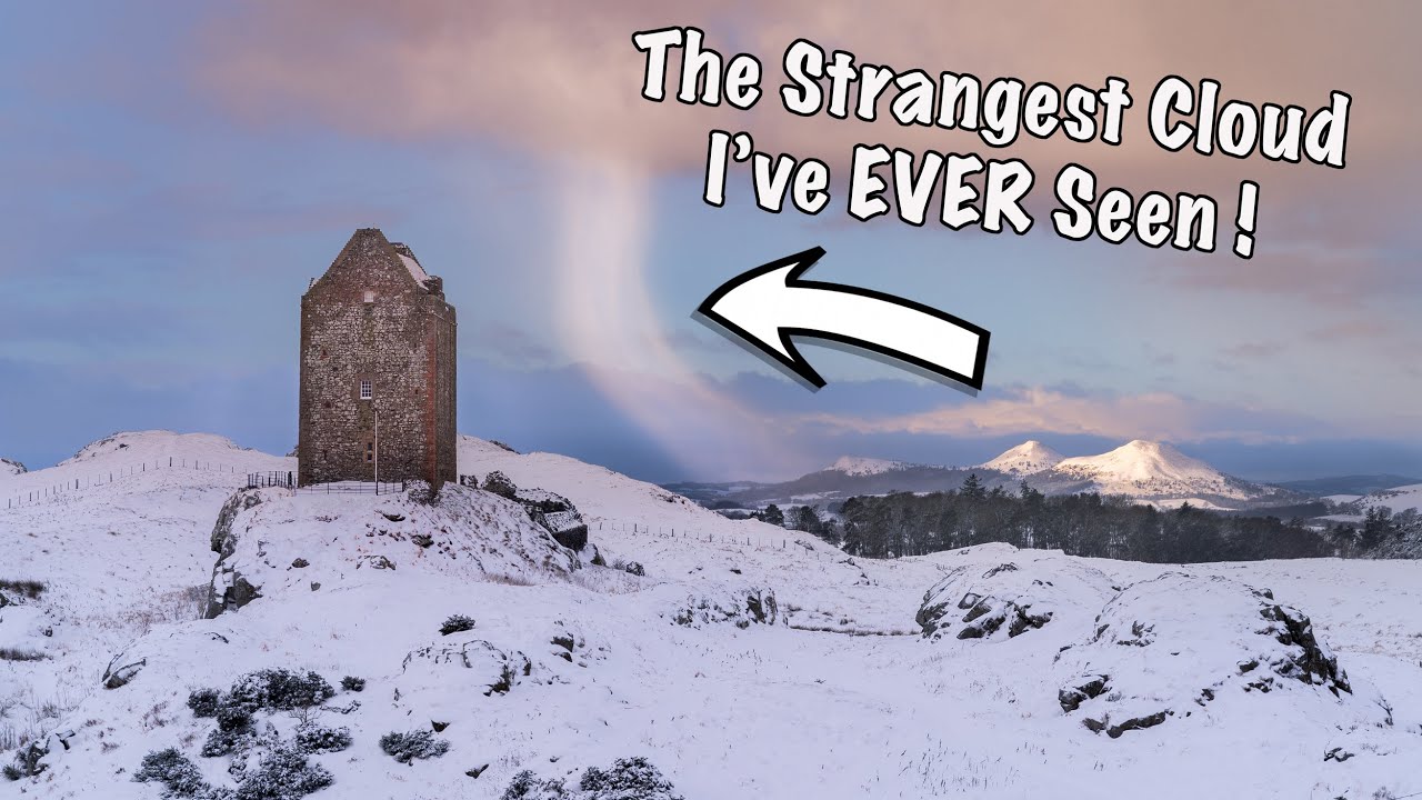 Capturing a VERY UNIQUE cloud at Smailholm Tower