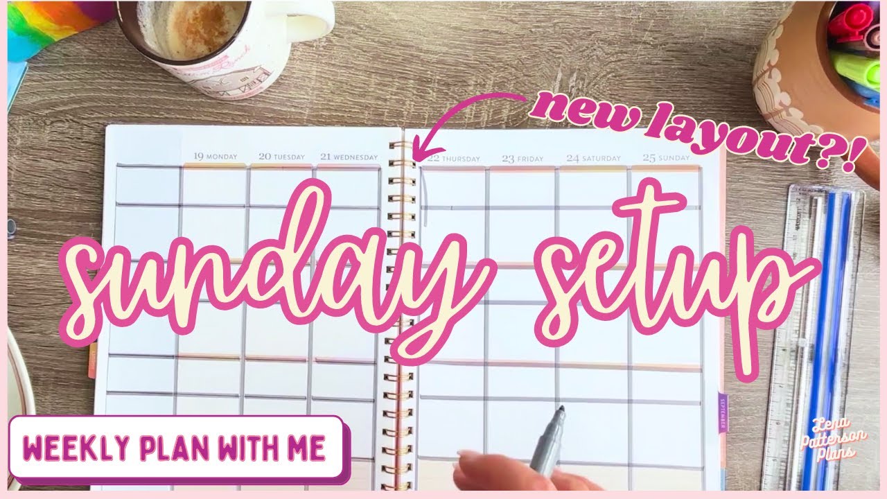 functional planning // weekly plan with me // sunday setup 💜