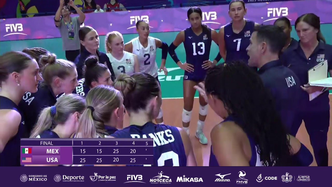 Mexico vs USA  Preliminary Round | NORCECA Womenʼs Final Six 2025
