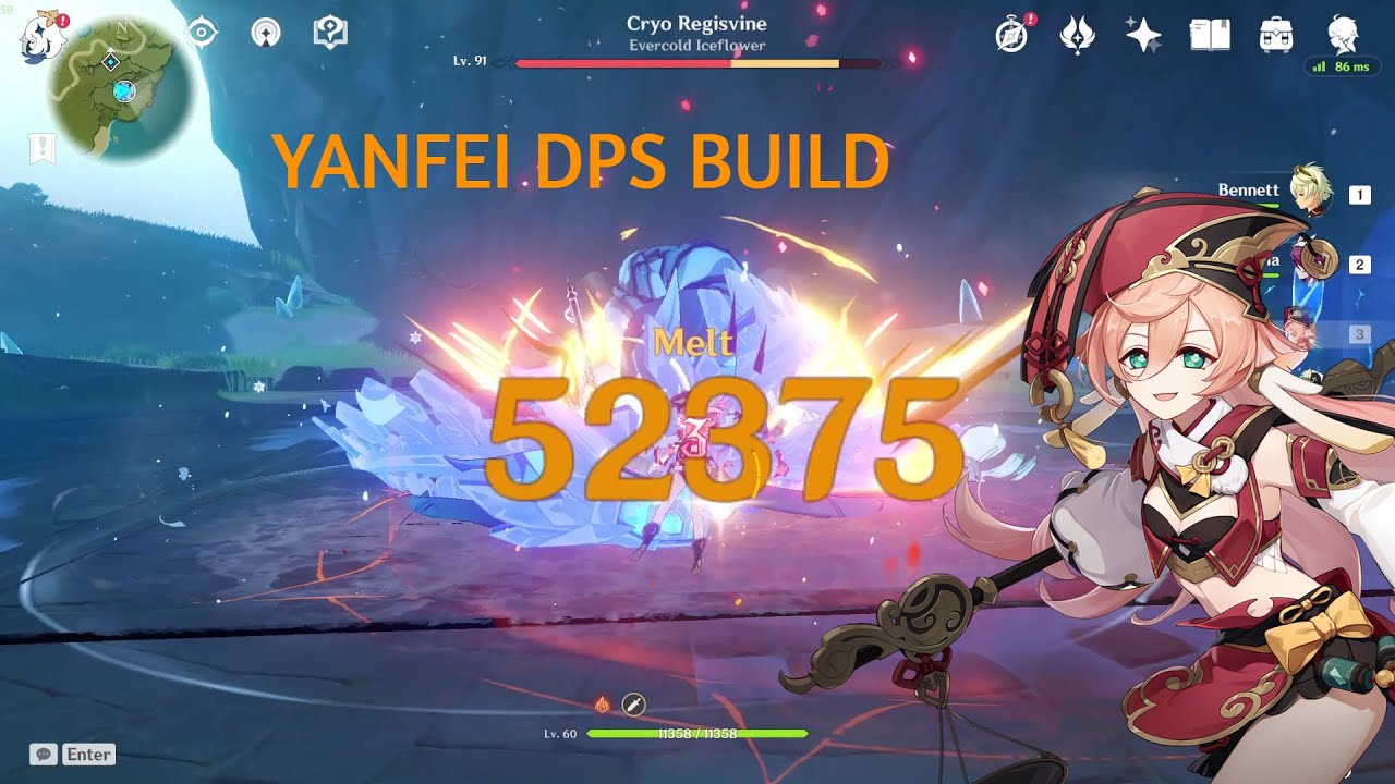 Yanfei DPS Build | Lvl 60