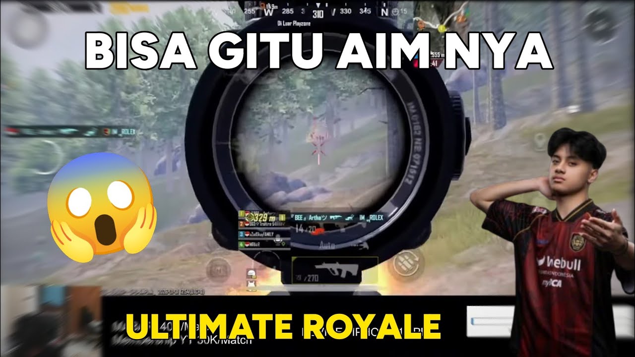 GELOK BISA GITU AIM GOAT PUBGM 😱 | ROSEMARY PUBG MOBILE