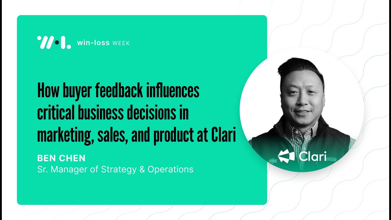 Clari: Shifting from Pro-Serve to Self-Serve Using Buyer Feedback