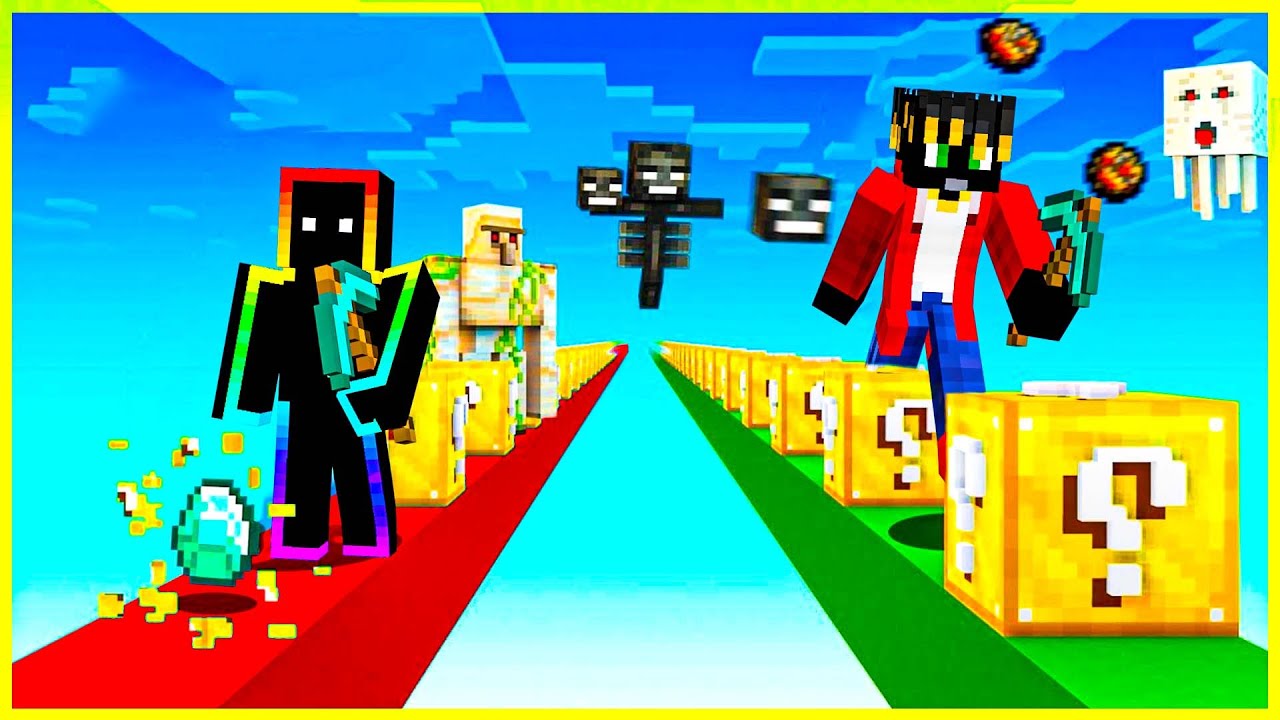 LUCKY BLOCKOVÝ ZÁVOD! [MarweX&@MegaSkuci&@BoSeBerserker&@KasprTv&@Lucynaa&@Ejdre]