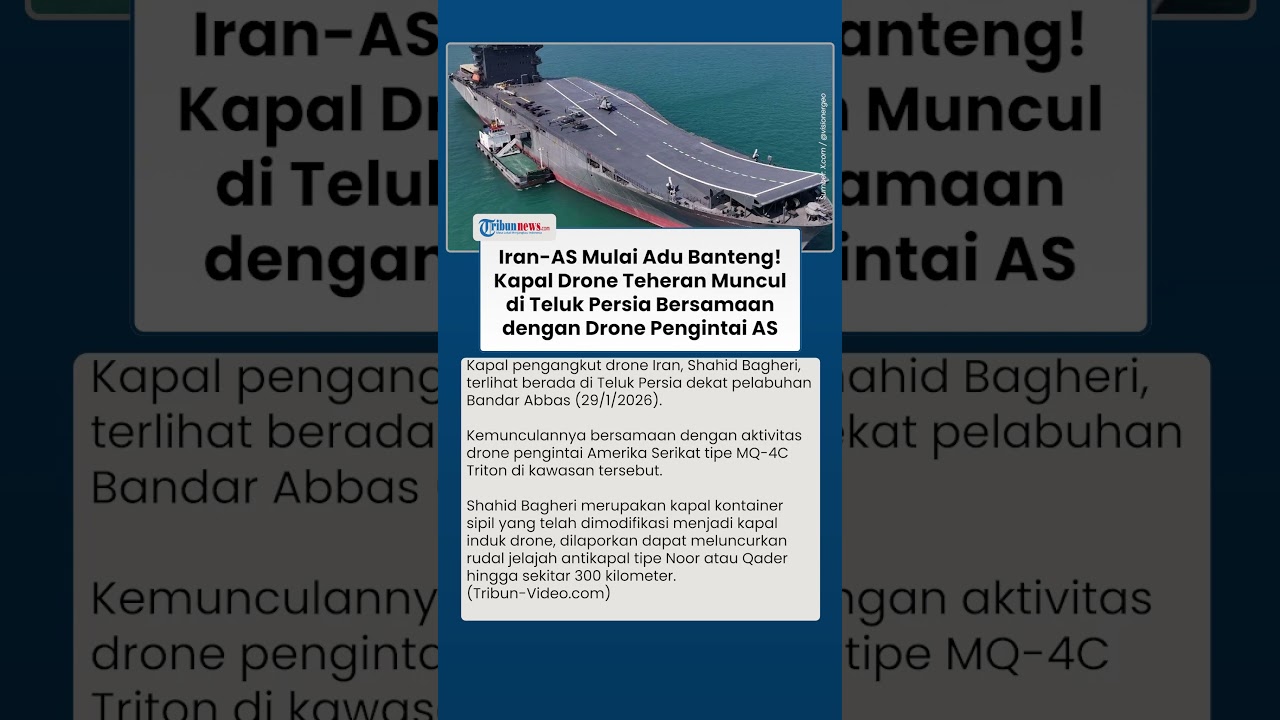 Bayang-bayang Konflik Terlihat di Teluk Persia, Kapal Militer Iran dan Drone AS Saling Beraksi