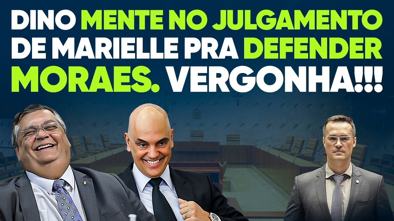 Dino MENTE no julgamento de Marielle pra defender Moraes. Vergonha!!!