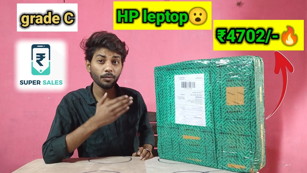 refurbished hp cashify super sale ₹4702/-🔥 grade c #cashify #supersale #unboxing #hpleptop