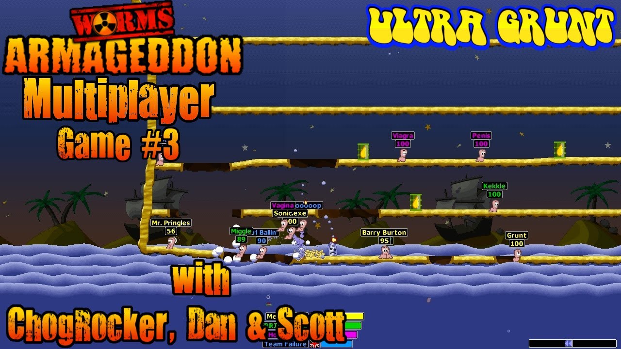 Worms Armageddon Multiplayer Online - Game #3