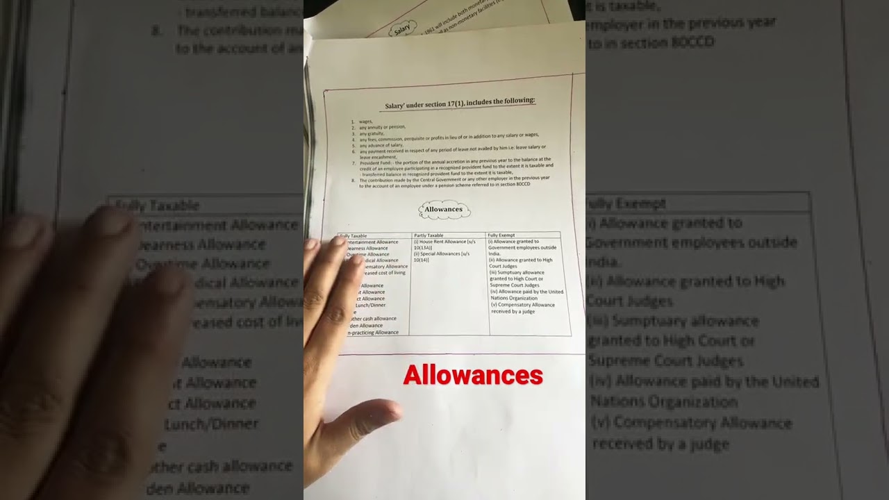 Allowances
