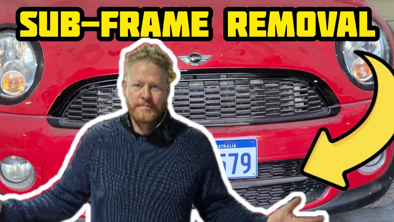 Mini - How to remove the front sub-frame without removing the bumper.