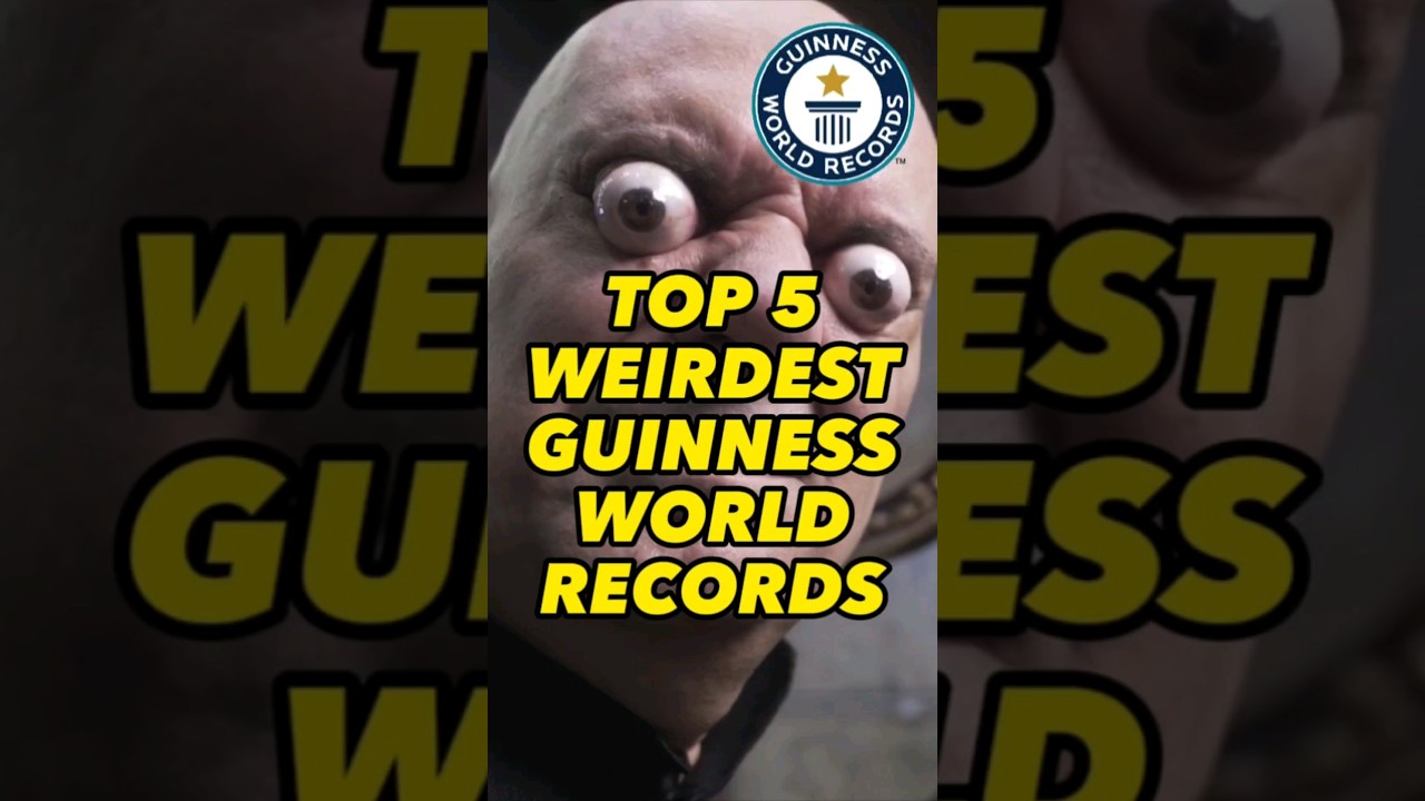 😂 🏅TOP 5 WEIRDEST GUINNESS WORLD RECORDS