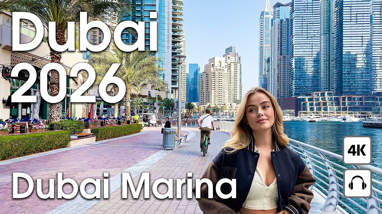 Dubai 🇦🇪 City & Beach Luxury: Downtown, Marina & JBR | 4K Walking Tour Compilation