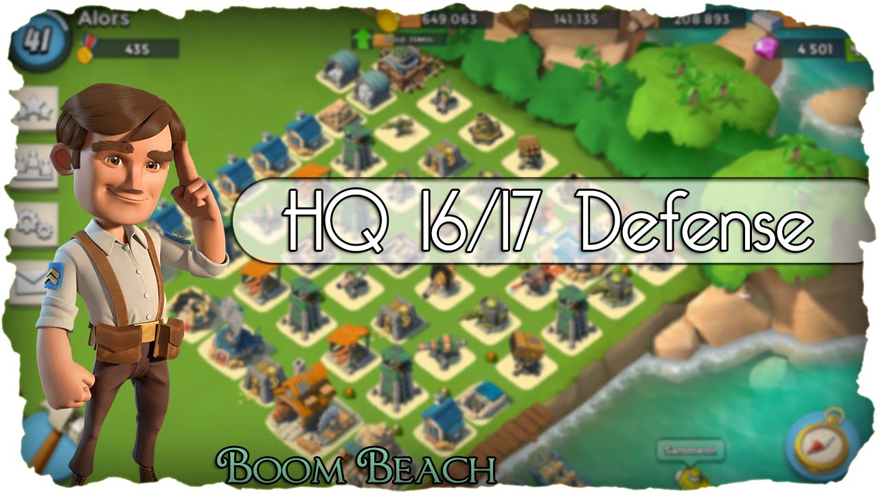 Boom Beach - Verteidigung & HQ 16/17 Layout (Deutsch / German) | xHeaven