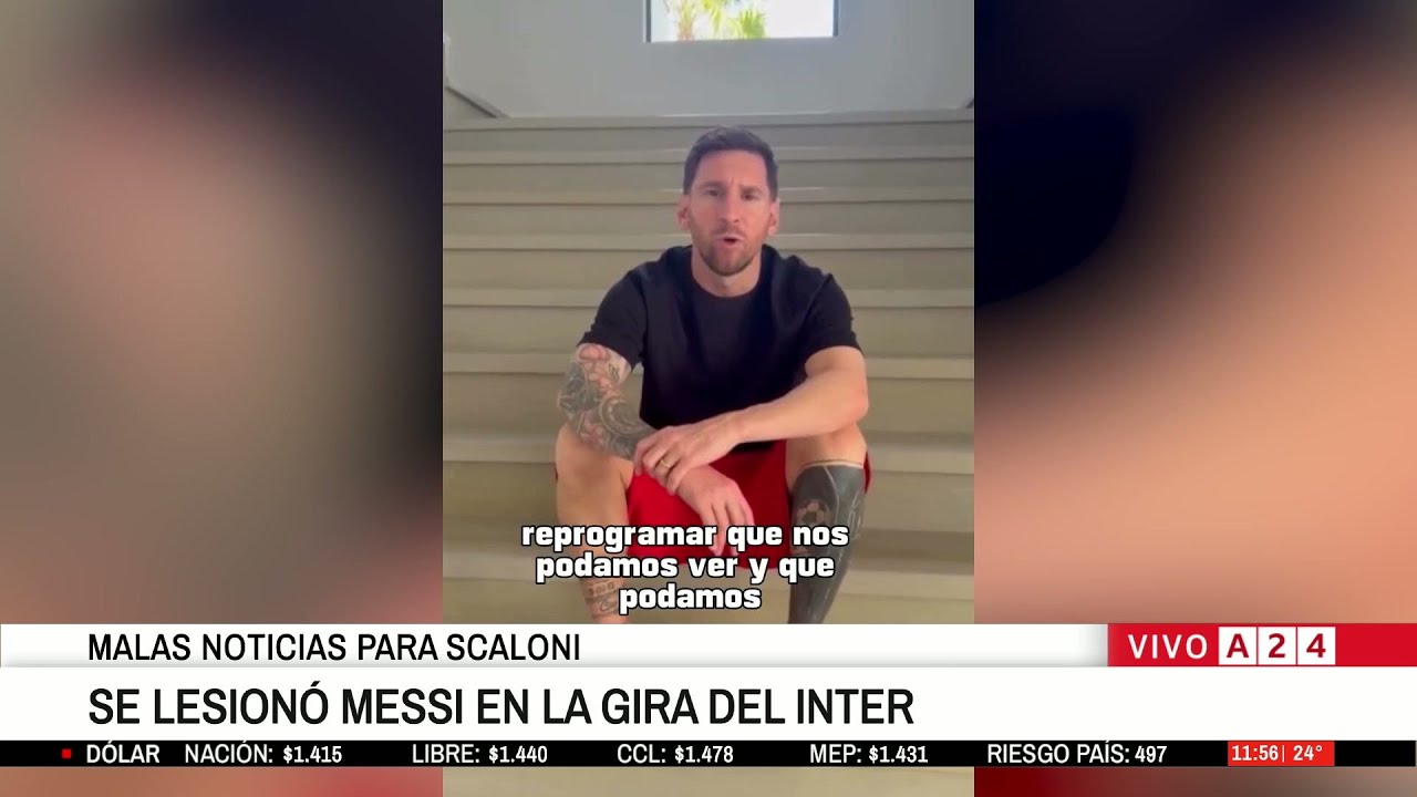 LA LESIÓN DE LEO MESSI EN LA GIRA DEL INTER MIAMI: MALAS NOTICIAS PARA SCALONI