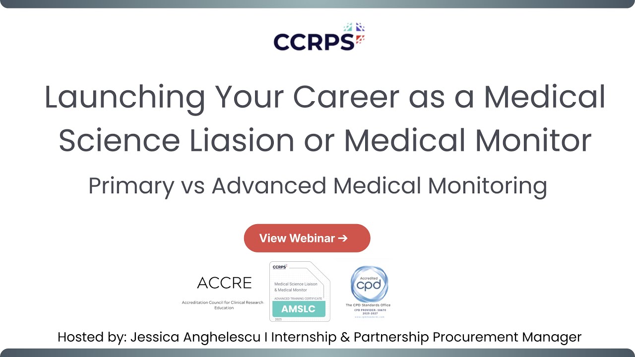 Clinical Research Medical Monitoring: Primary vs Advanced Roles | AMSLC by CCRPS