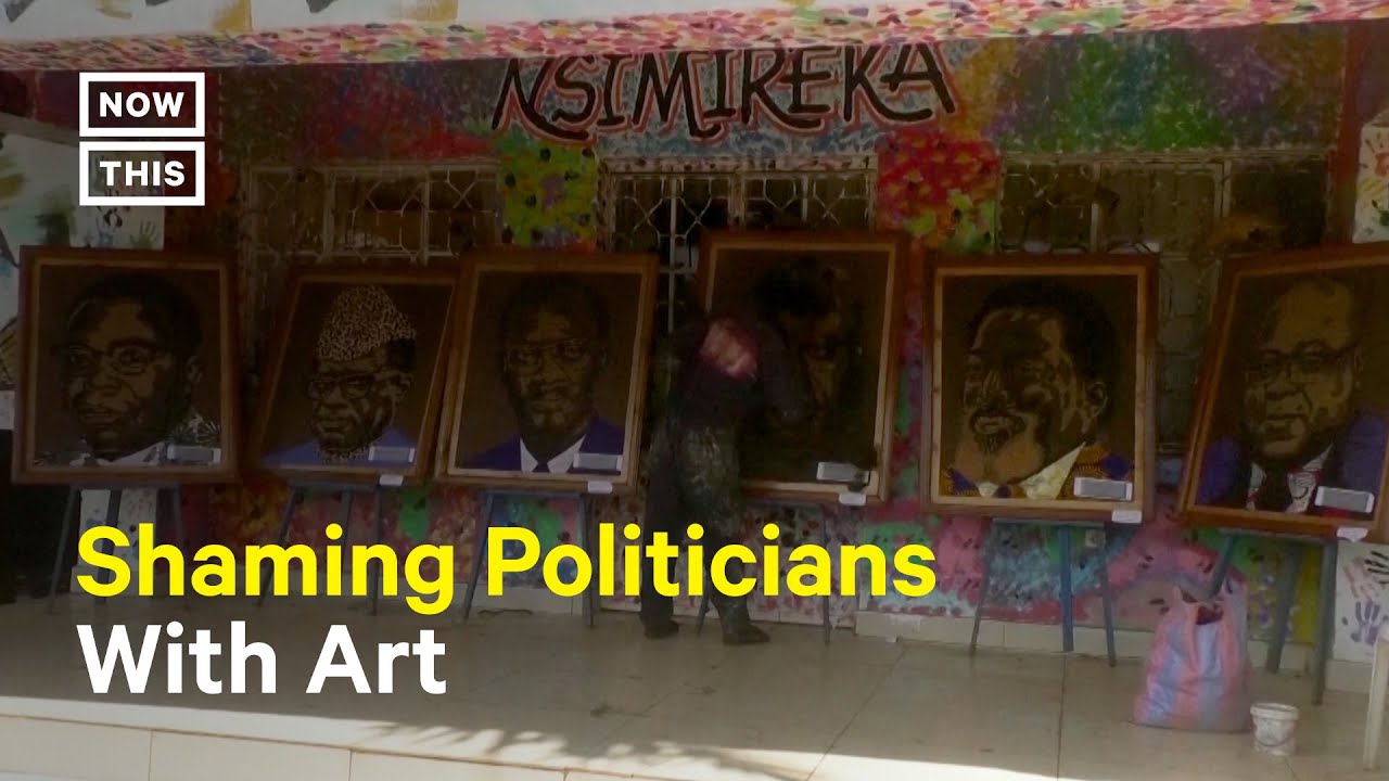 Congolese Artist Shames Government Leaders Through Portraits Made of Plastic Waste