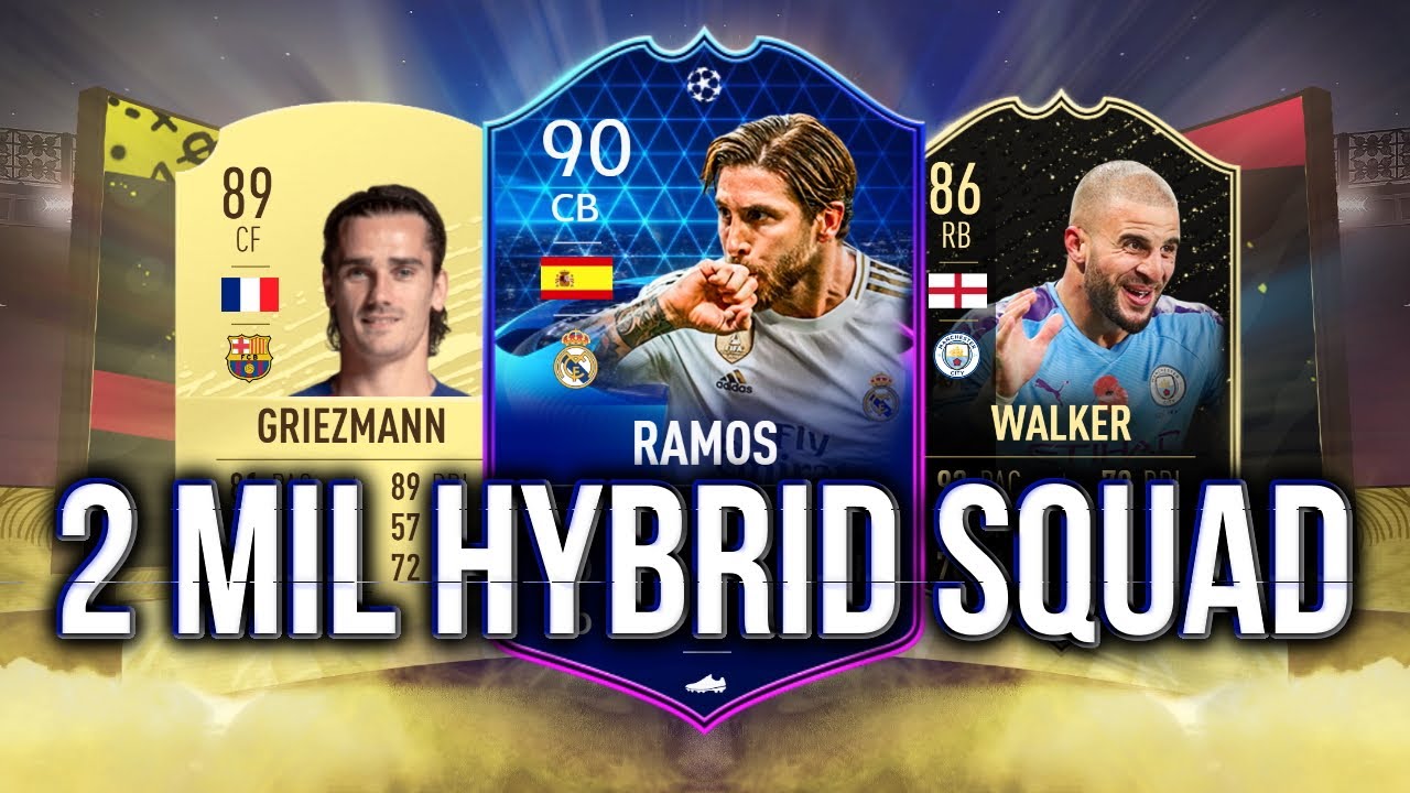 2 MILLION COIN HYBRID SQUAD BUILDER FIFA 20 FT. TOTGS RAMOS