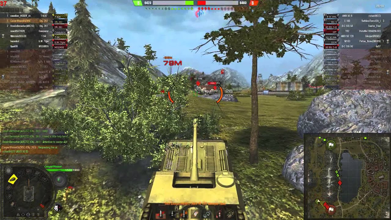 Object 263 Top Gun over Invader