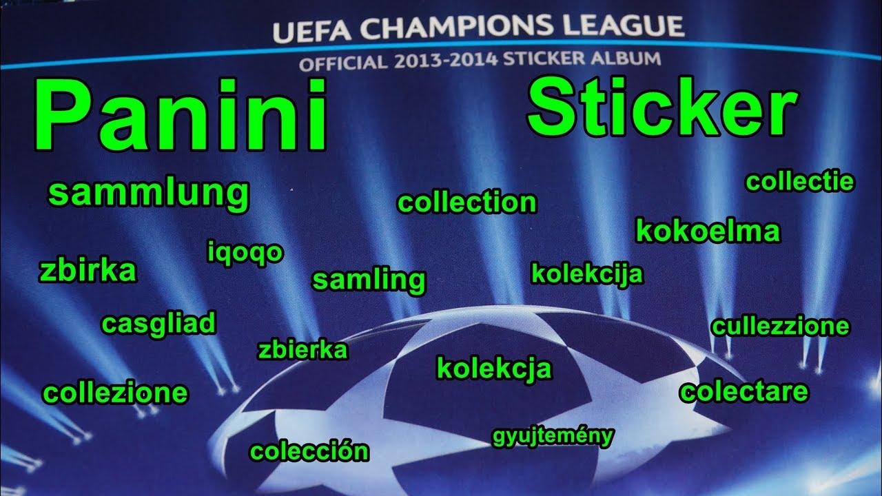 PANINI Sticker Album Champions League 2013+2014 new stickers for CL Stickeralbum Panini