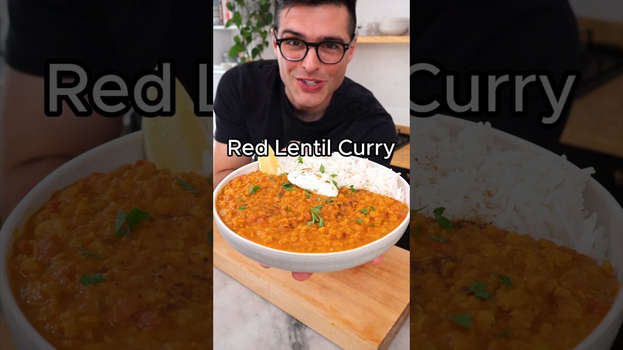 Red Lentil Curry in 30 minutes