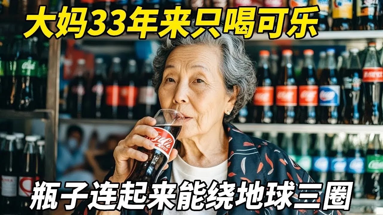 他33年来滴水未进，只喝可乐，瓶子连起来能绕地球三圈【悦贝电影】