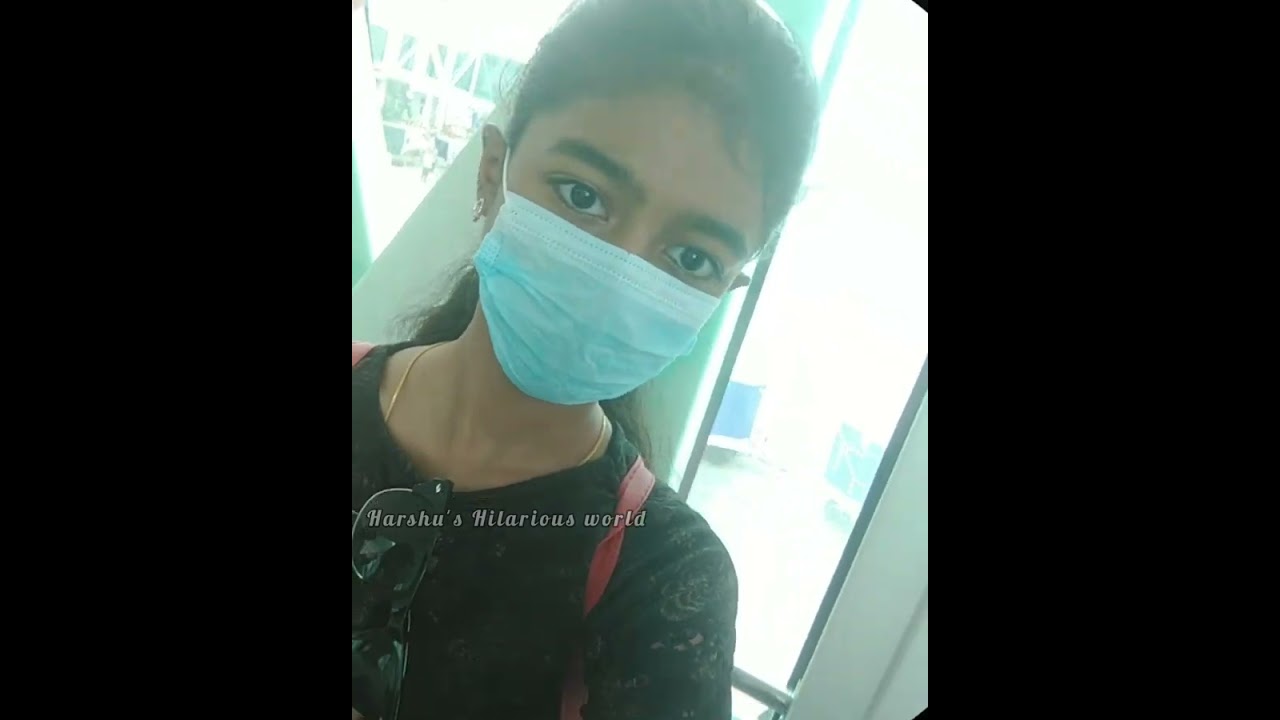 Chennai to Madurai flight la  polama....🥳🥰😍❣️ || Tamil vlog 🤩 || harshu's Hilarious world 💙🖤