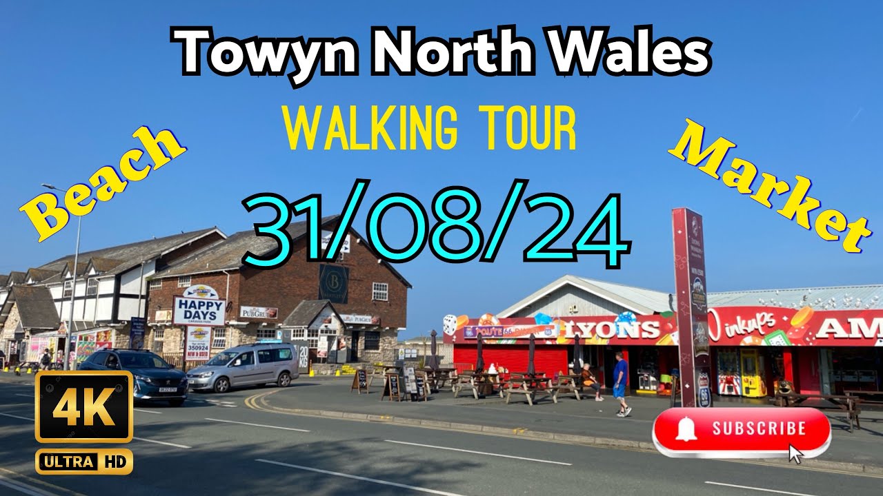 Towyn North Wales | Beach & Market | I MEET THE FAMOUS BAGMAN |
