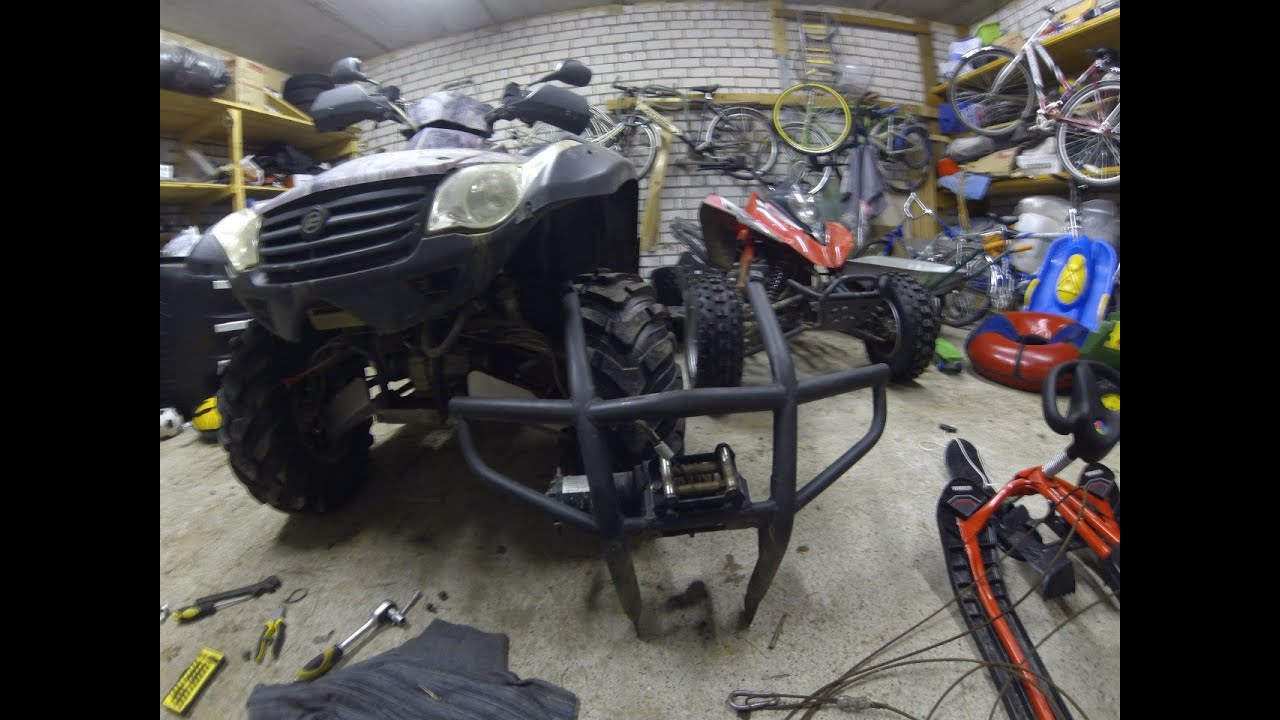 Замена лебедки на CFMOTO X6. Устанавливаю T-MAX ATW-PRO 3500