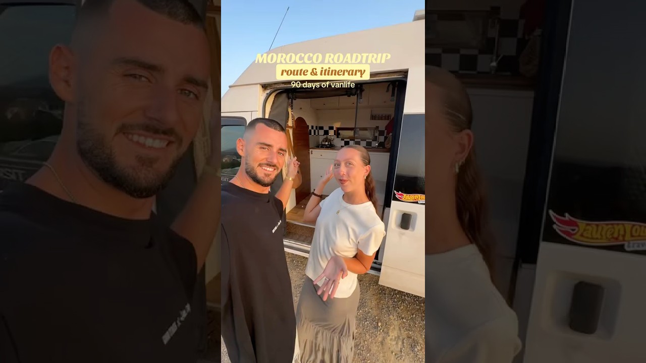 Vanlife Morocco route & itinerary!! #campervanlife #roadtrip