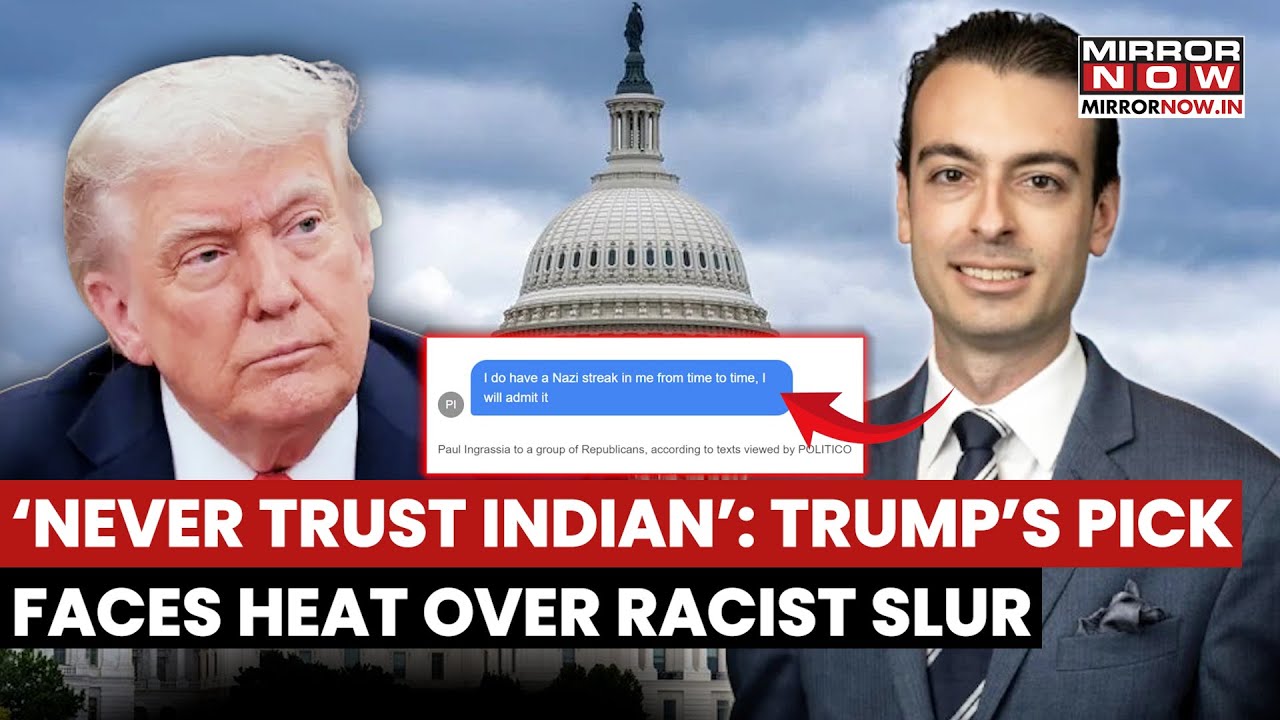 Trump's White House Lead Paul Ingrassia Faces Heat Over Racist Slur, Says, 'Never Trust Indian'
