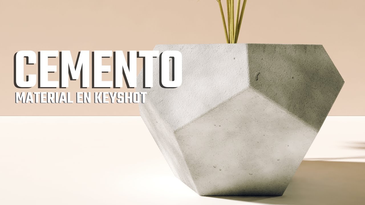 Material de cemento en KeyShot