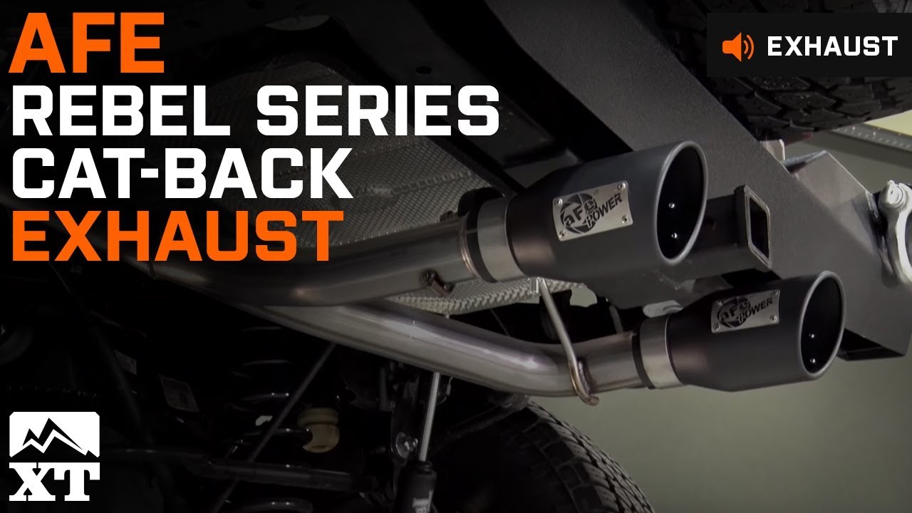 Jeep Wrangler (2007-2017 JK) aFe Rebel Series Stainless Steel Cat-Back Exhaust Sound Clip & Install