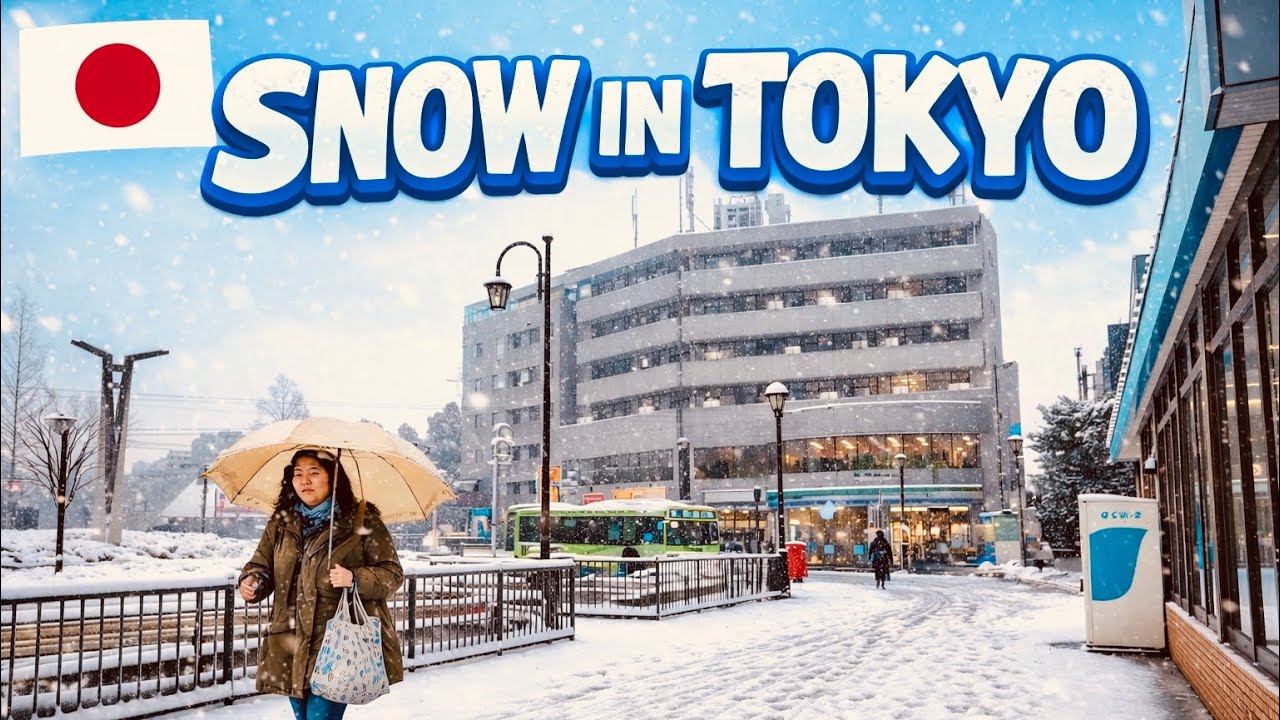 Tokyo&rsquo;s First Heavy Snowfall of 2026 ❄️ | Magical Winter Walk in Tokyo Japan 4K #japan