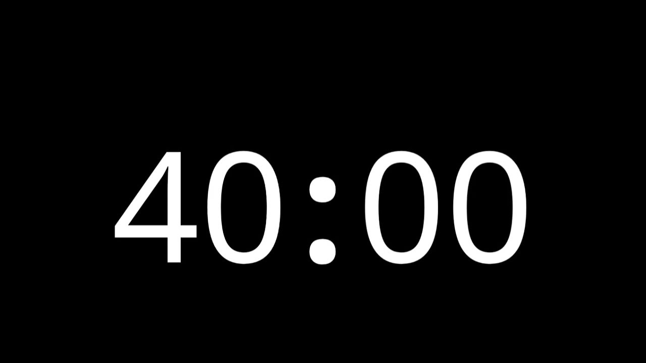 40nute Countdown Timer