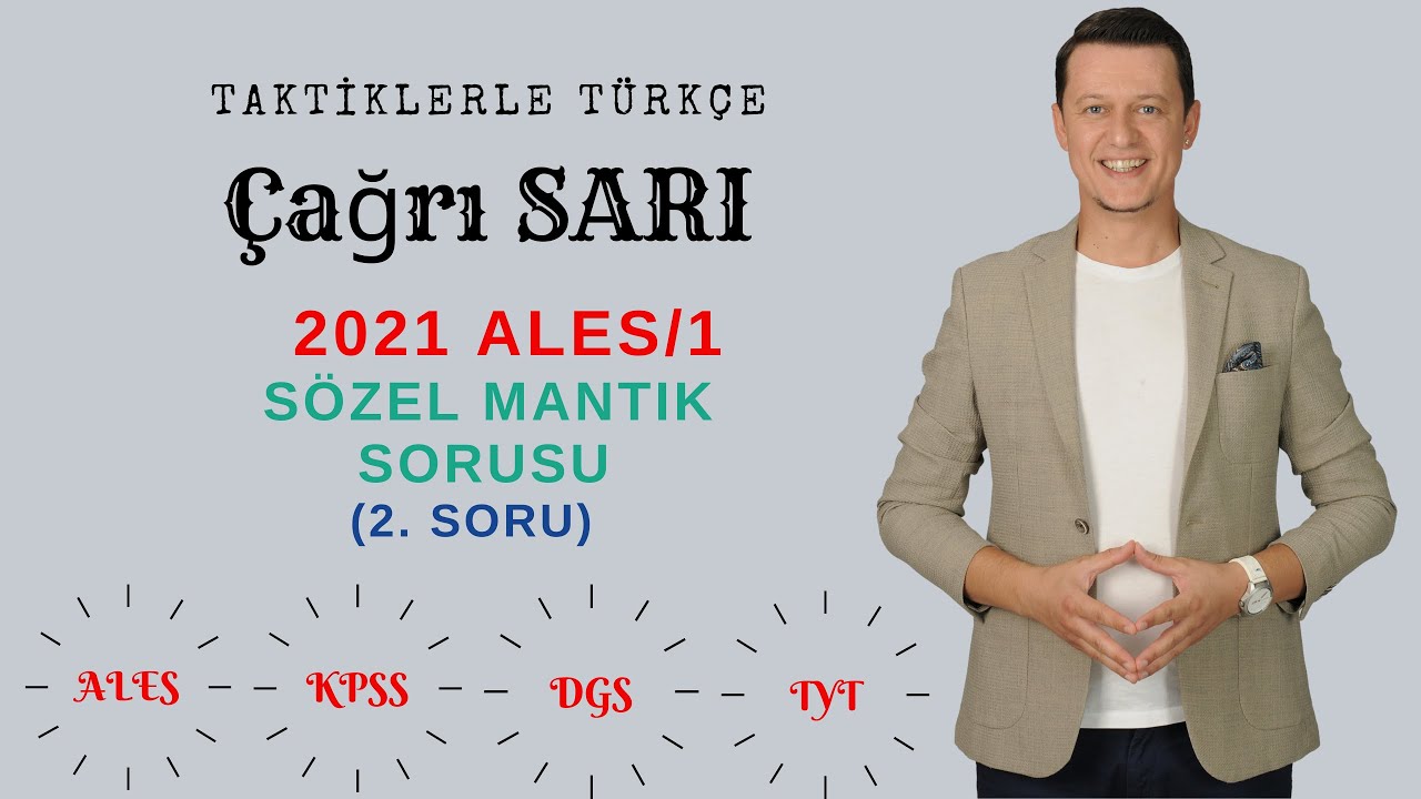 2021 ALES-1 Sözel Mantık (2. Soru)