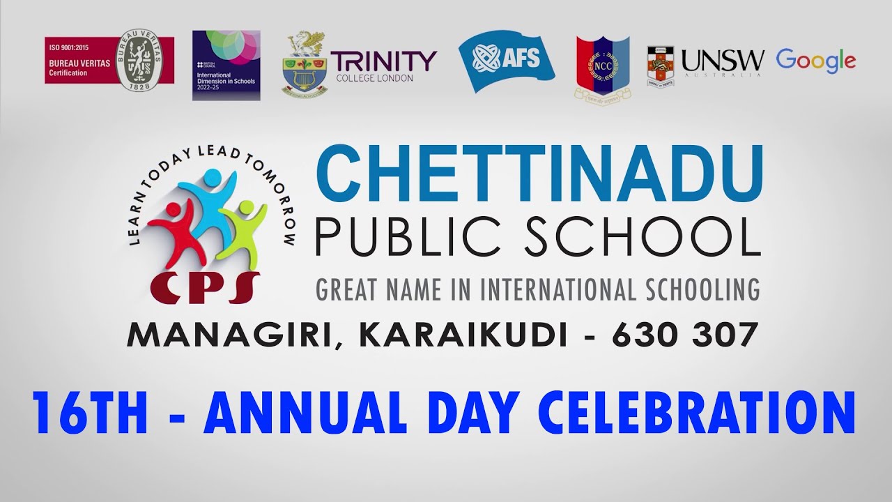 🔴Live | CHETTINADU PUBLIC SCHOOL 16th ANNUAL DAY CELEBRATION | 2025