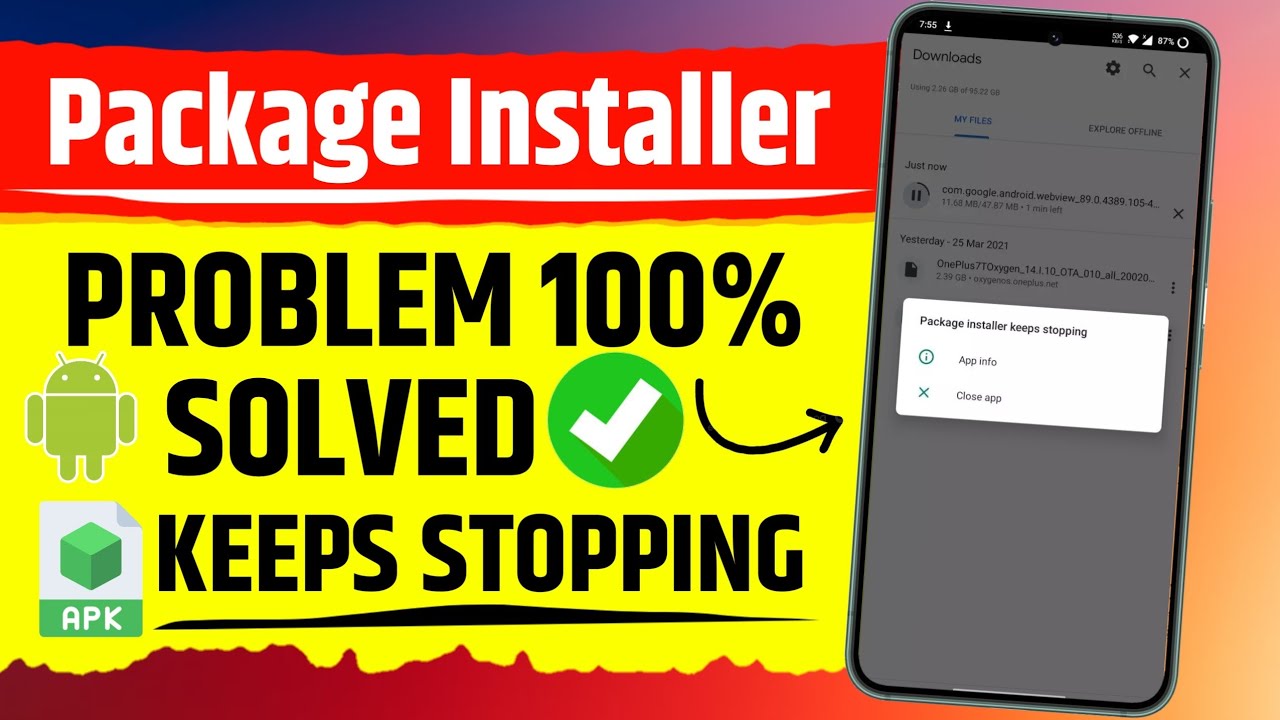 (Solved) Package Installer Problem | Package Installer Keeps Stopping (Not Working) 2024