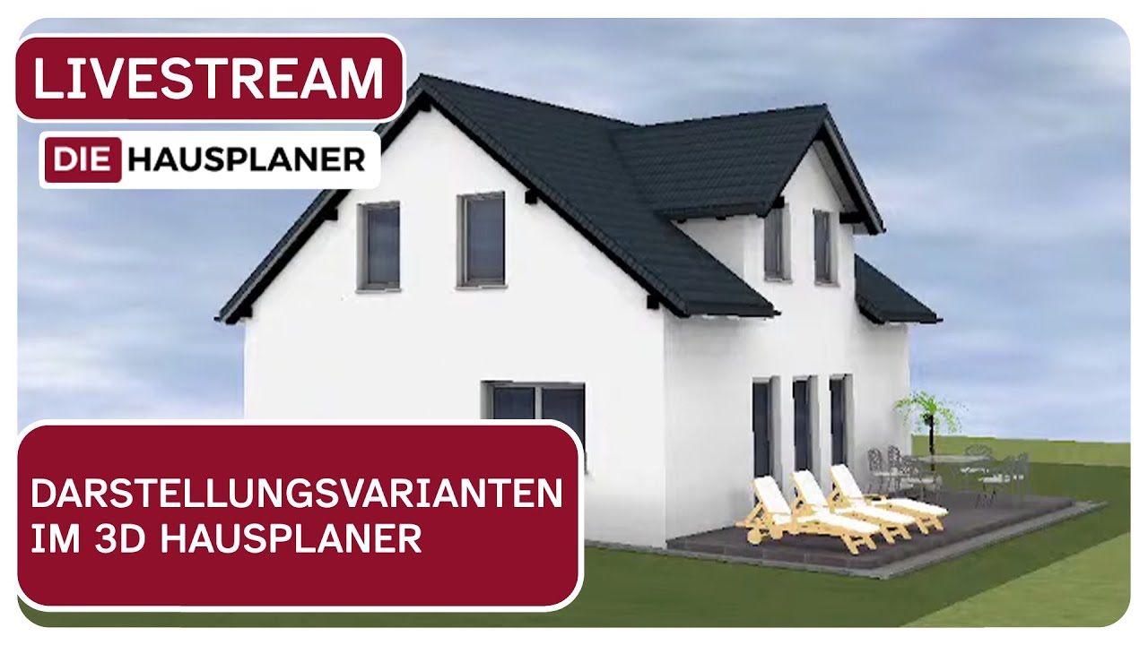 Darstellungsvarianten im 3D HAUSPLANER