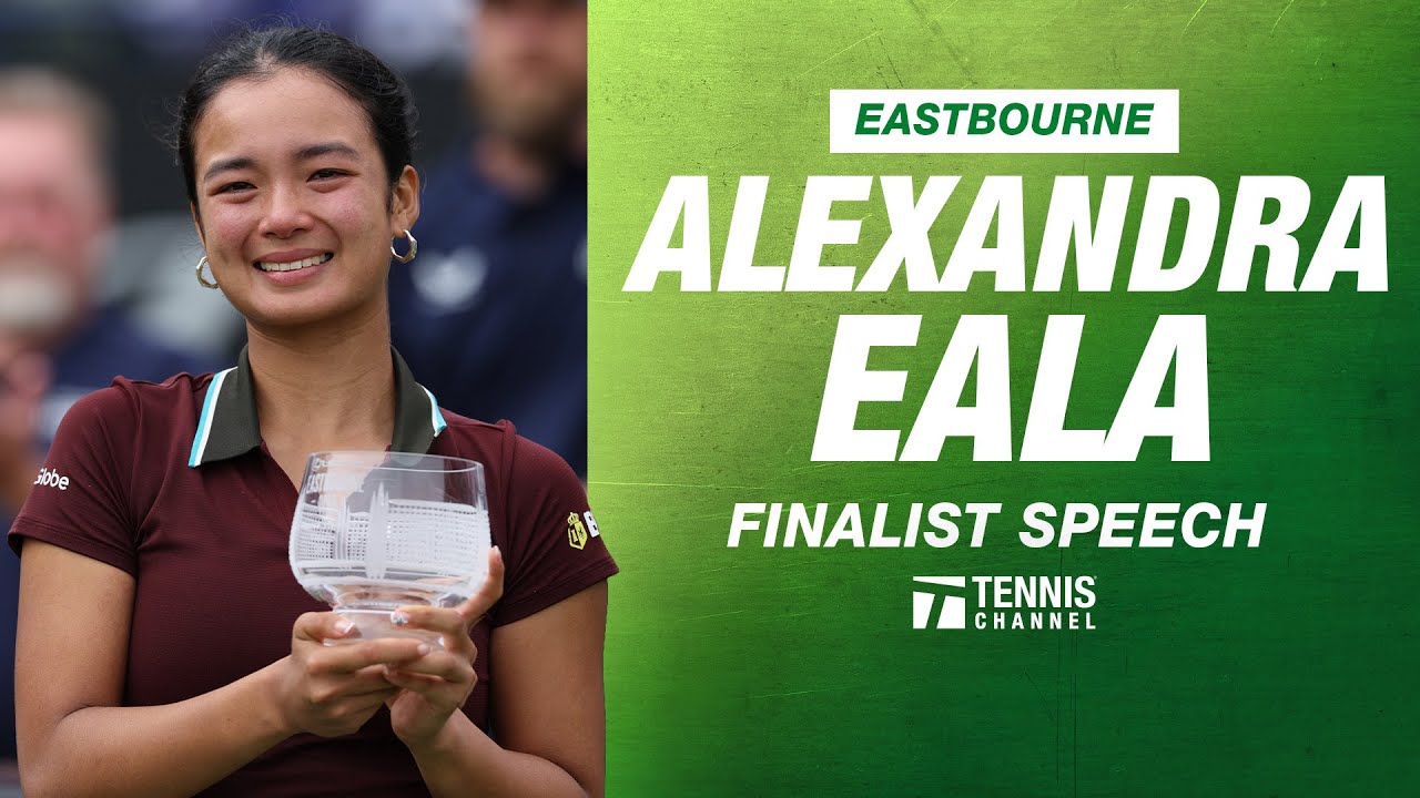 Alexandra Eala Finalist Speech | 2025 Eastbourne