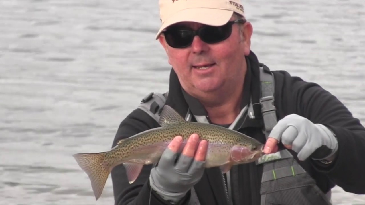 Gavin Hurley fly fishing in Lake Jindabyne