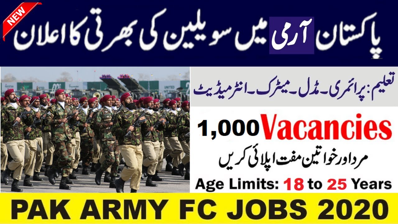 Frontier Corps khyber pakhtunkhwa | Jobs Latest 2020 | Apply From All Over Pakistan New Jobs 2020 |