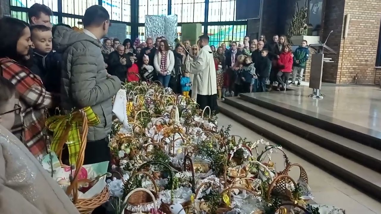 Rypin,8.04.2023 , Święcenie pokarmów, parafia Św Stanisława Kostki Rypin.