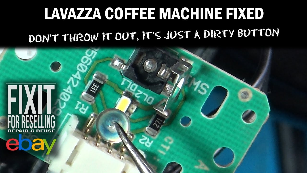 Lavazza Coffee Machine Repair | Coffee Machine Button Not Working | UK eBay Reseller