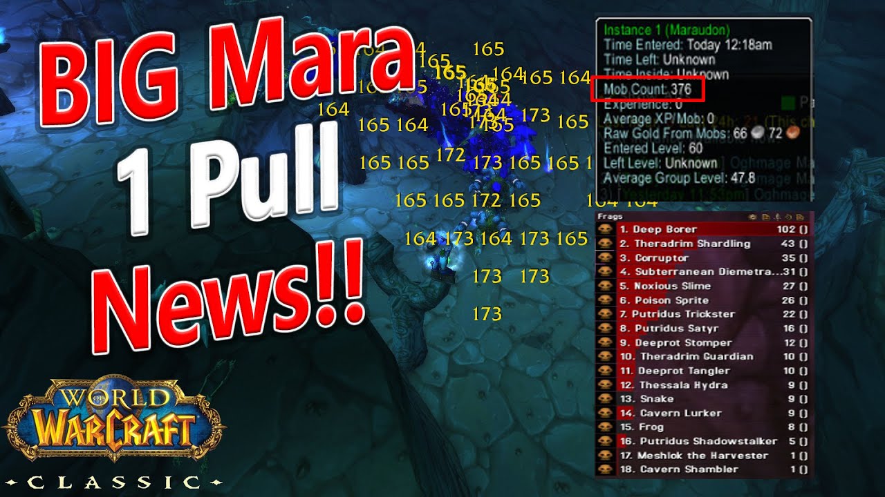 WoW Classic - Mara 1 Pull BIG Update! 200+ EVERY Time! SLIMES NEVER RESET!