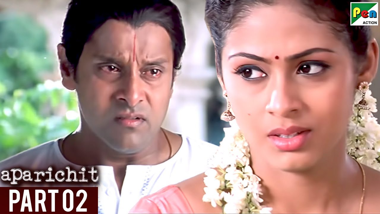 Aparichit | Vikram, Sadha, Vivek, Prakash Raj, Nassar | Hindi Dubbed Movie | Part 02